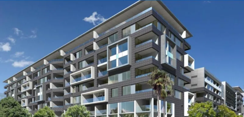 Alora Apartments, facade detail
