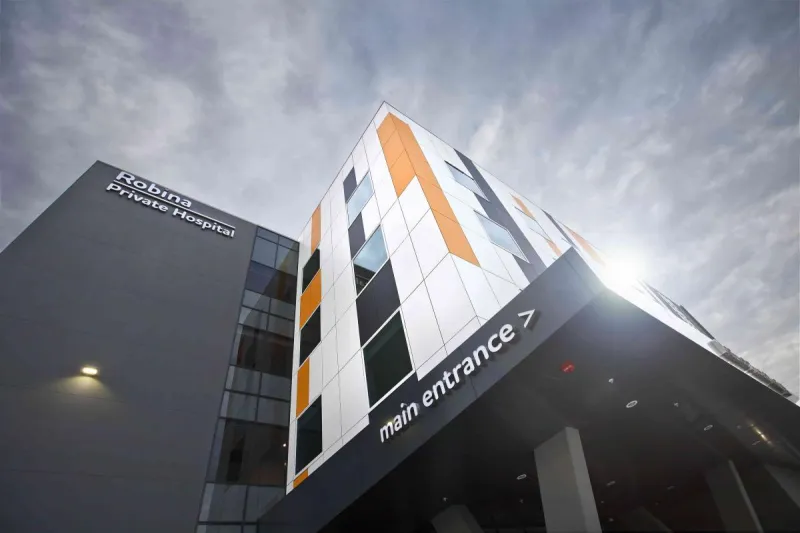 Robina Private Hospital, QLD, facade detail
