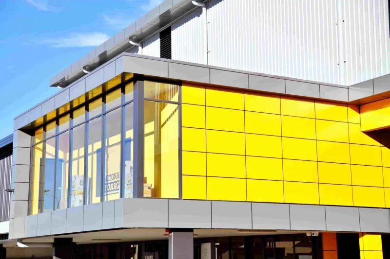 National Storage, facade detail