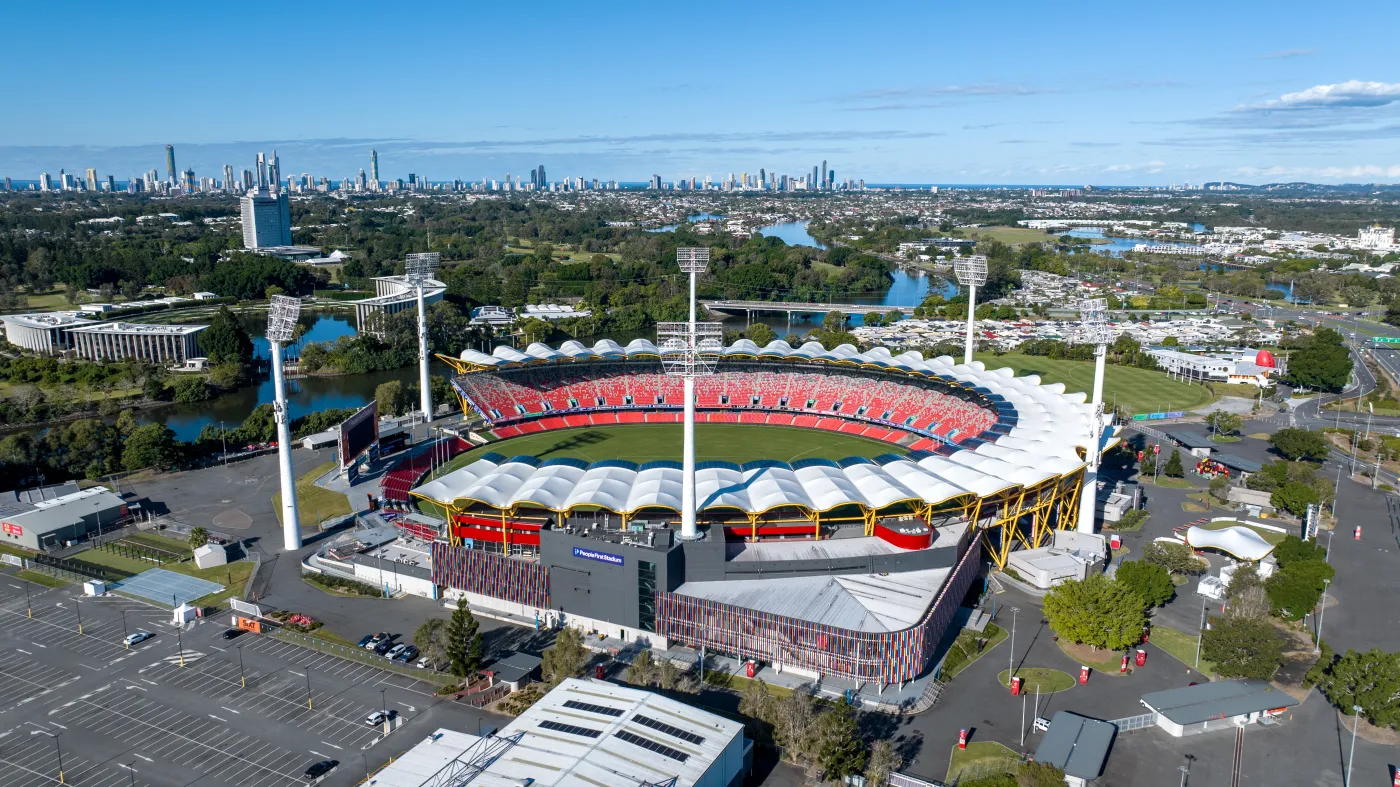 People First Stadium, facade detail