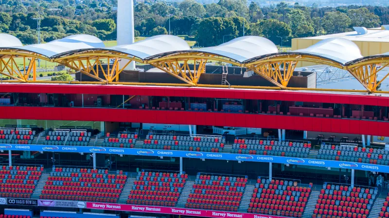 People First Stadium, facade detail