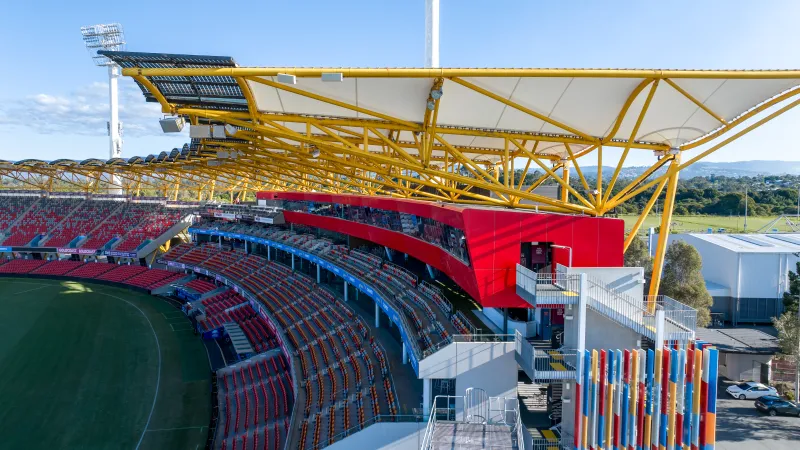 People First Stadium, facade detail