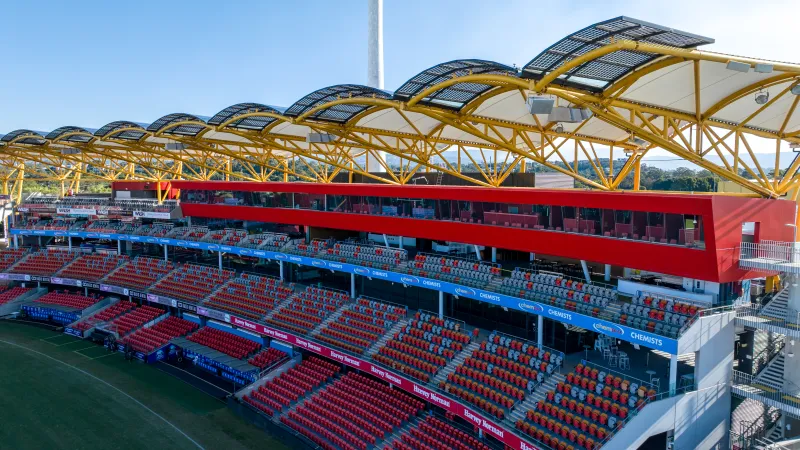 People First Stadium, facade detail